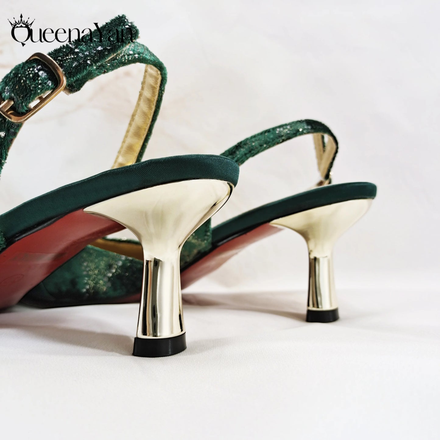 2025 Wine Colour Wedding Women High Heels for Italian Design Shoes and Bag Rhinestone Decorate Pointed-Toe Gorgeous Parties