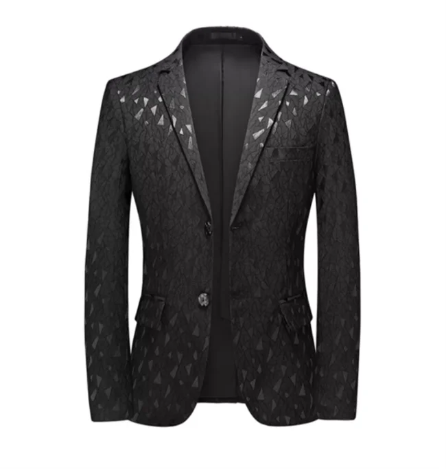 2026 New Men Business Social Suit Jacket Summer Male Single Breasted Thin Dress Male Jacquard Blazers Coats