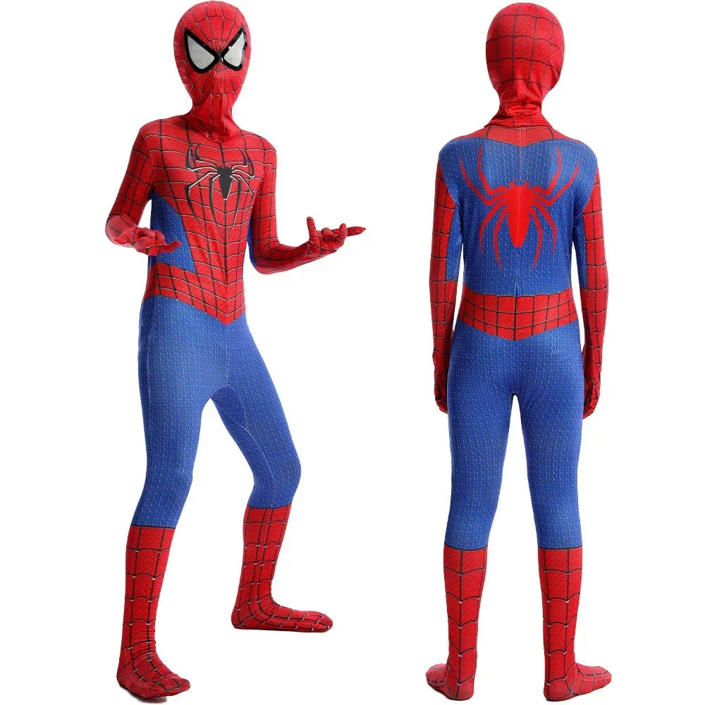 Spiderman Costume Spider Man Black Panther Iron Man Spider Gwen Cosplay Zentai Jumpsuit Bodysuit Halloween Costume Adult Child