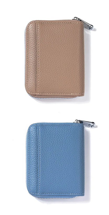 Nouveau porte-monnaie simple en cuir PU pour femmes et hommes, mini portefeuilles zippés, portable, avec plusieurs fentes pour pièces de monnaie, porte-cartes, petit portefeuille