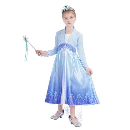 LED Light Elsa Dresses for Girls Costume Kids Cosplay Carnival Princess Children Gowns Clothing Party Dresses Outfits 2-10Yrs