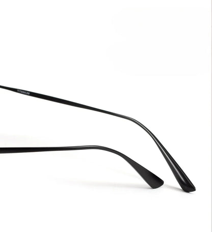 Fashion New Polygon Pure Titanium Outdoors Sun Protection Sunglasses High-quality Ultra Light Frame Support Prescription Lenses