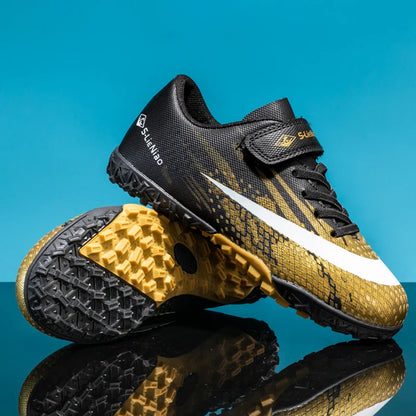 New Kids Professional Football Boots Training Shoes Soccer Shoes Turf Match Grass Ultralight Cleats Boys Non-Slip Drop Shipping