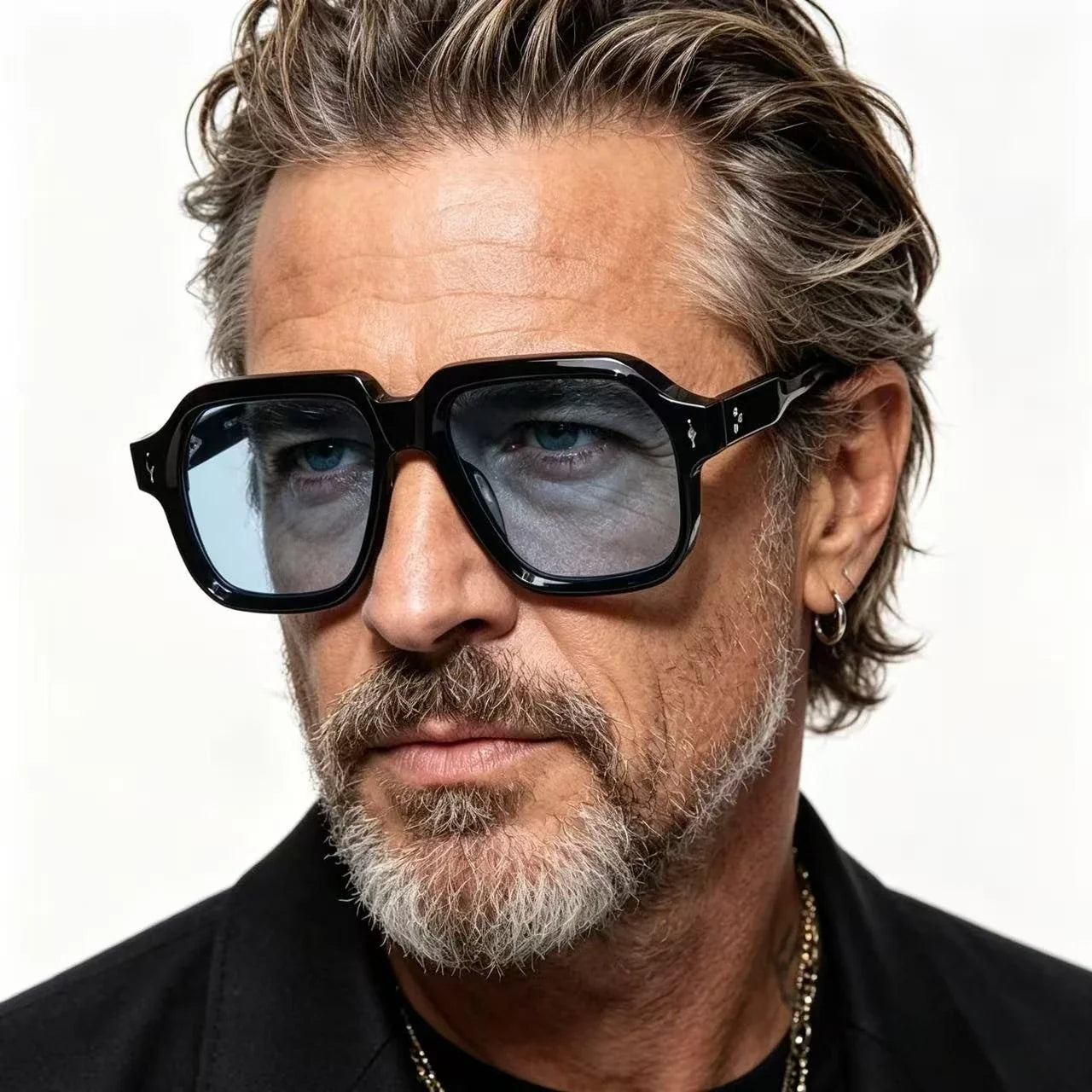 Fashion Top Quality Brand Men Sunglasses Retro Acetate Square Driving Overzie Outdoor Protection UV400 Luxury Women SUN GLASSES