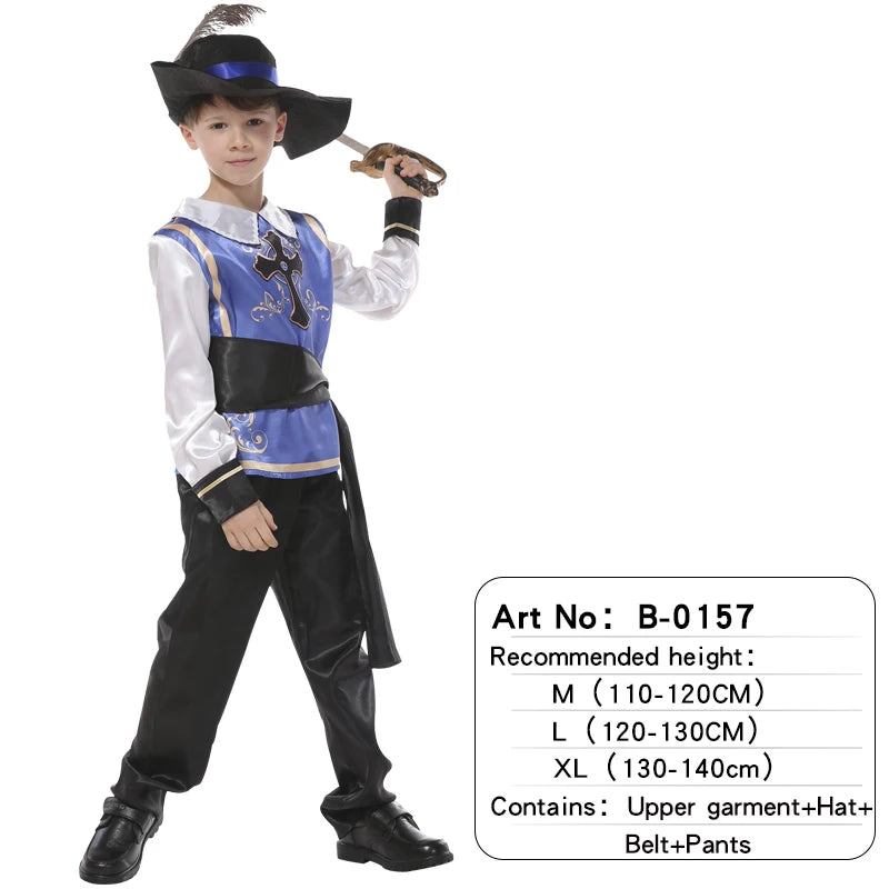 Child Greek Roman Warrior Gladiator Costume Boys Knight Cosplay Carnival Party Fancy Dress No Weapon