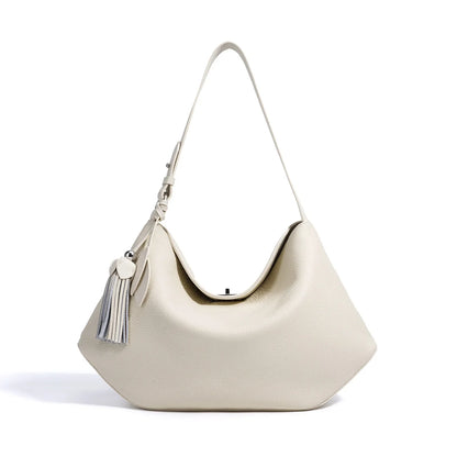 2026 Hot Top Grain Leather Spacious Tote Bag Fashionable Underarm Single Shoulder Crossbody Bag Women Chic Shopping Hobo Handbag