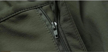 New Tactical Pants Men Winter Outdoor Work Casual Cargo Trousers Waterproof Fleece-lined Pants Elastic Hiking Traveling Workwear