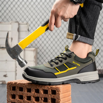 Latest 2024 Fashion Insulation 10KV Men Safety Work Shoes Sneakers Steel Toe Anti Smashing Indestructible Male Footwear