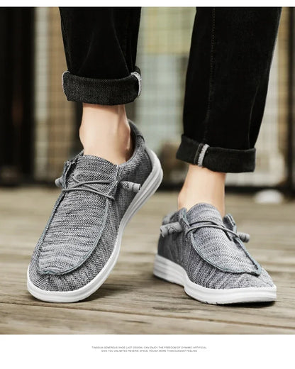 Canvas Shoes Men Casual Slip on Shoes Alpargatas Hombre Moccasins Mocassin Homme Lightweight Breathable Plus Big Size 50