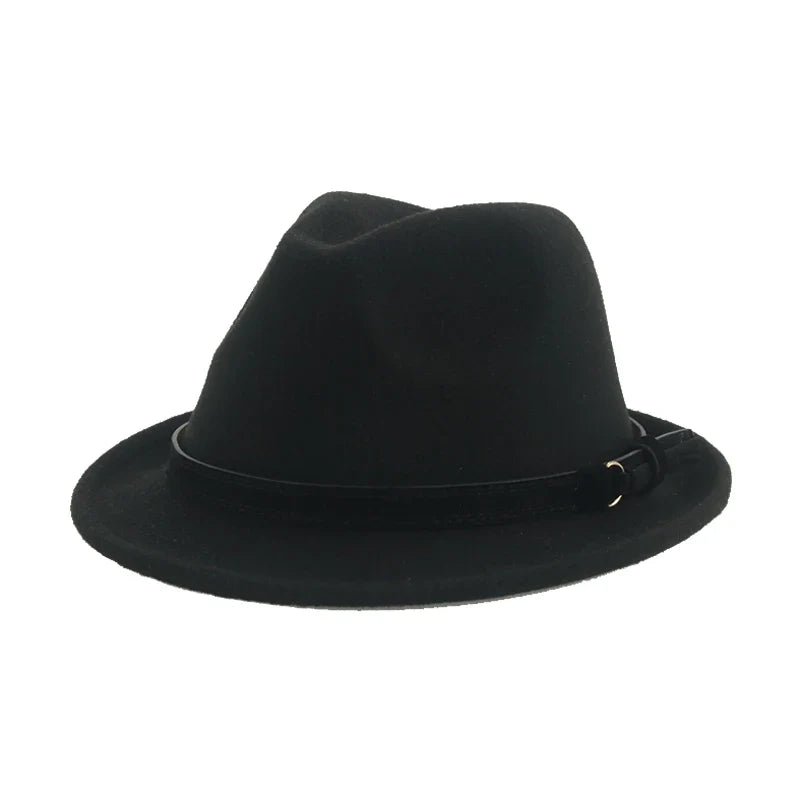 Hats for Women Fedora Winter Cowboy Hat Top Wool Khaki Green Black Jazz Caps Gentlemen Hats for Men Pamelas Y Tocados Para Bodas