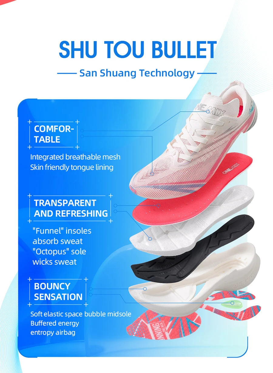 2026 Tupo New Carbon Plate Marathon Running Shoe Pro Tests Stable Support For Shock-absorbing Ultralight Bounce Sneakers