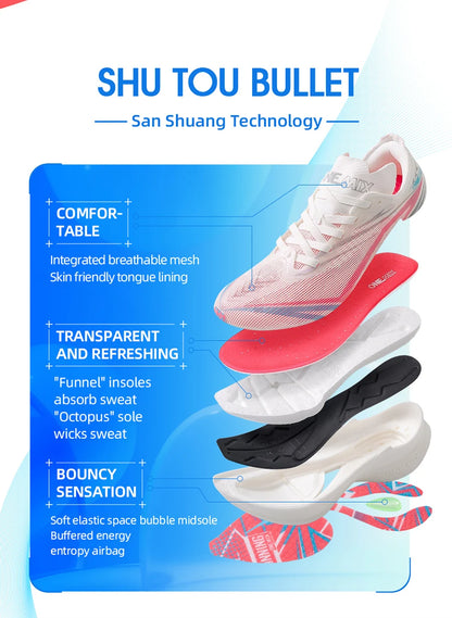 2026 Tupo New Carbon Plate Marathon Running Shoe Pro Tests Stable Support For Shock-absorbing Ultralight Bounce Sneakers