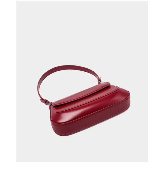 underarm cowhide Genuine leather handbags women vintage shoulder bag female luxury bags womens high quality 2026