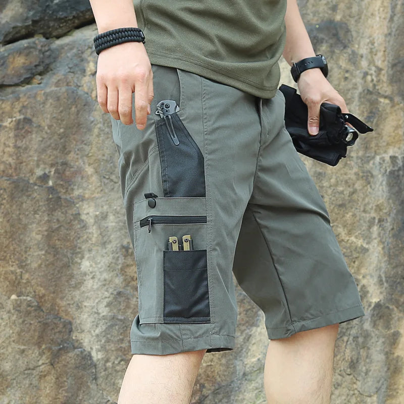 Tactical Camouflage Shorts Outdoor Work Pants Men's Multi-pocket Casual Cargo Short Pants Quick Dry Wear-resisting Shorts Male