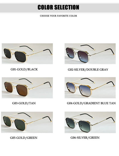 2025 Square Sunglasses Women Trendy Vintage Steampunk Sunglass Men Luxe Fashion Glasses Gafas De Sol Hombre Lunette Soleil Femme