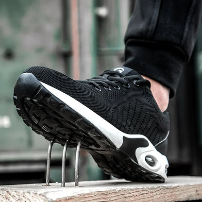 35-50 Air Cushion Working Shoes For Men Anti-Smashing Steel Toe Puncture Proof Construction Safety Shoes Sneakers Male Footwear