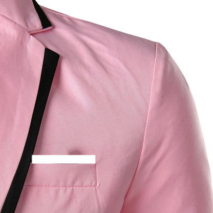 Man Party Dresses Leather Dress Coats Suits Blazer Clothing Men's Solid Color Suit Coat Mens Blazers