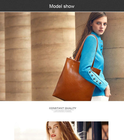 2024 Office Hand Shoulder Bags For Women Tote Cow Leather Bag Ladies Genuine Leather Handbags Big Women Bag Large Vintage Female