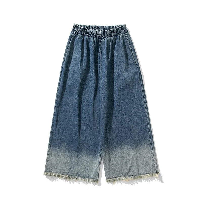 Streetwear Men Wide Leg Jeans Oversized Fashion Loose Jean Pants Male High Street Jogger Woman Denim Trousers Plus Size 5XL