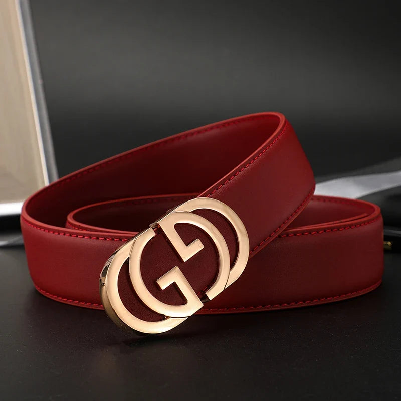High Quality Luxury Brand Designer Casual pants Belts Male Buckle Men belts Genuine Leather Belt Strap for Jeans