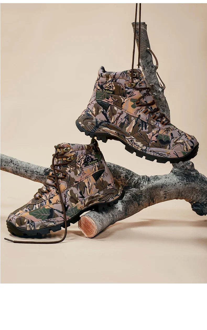 Men Tactical Boots Army Boots Breathable Unisex Ankle Desert Waterproof Climbing Hiking Shoes Work High Quality Hunting Boots