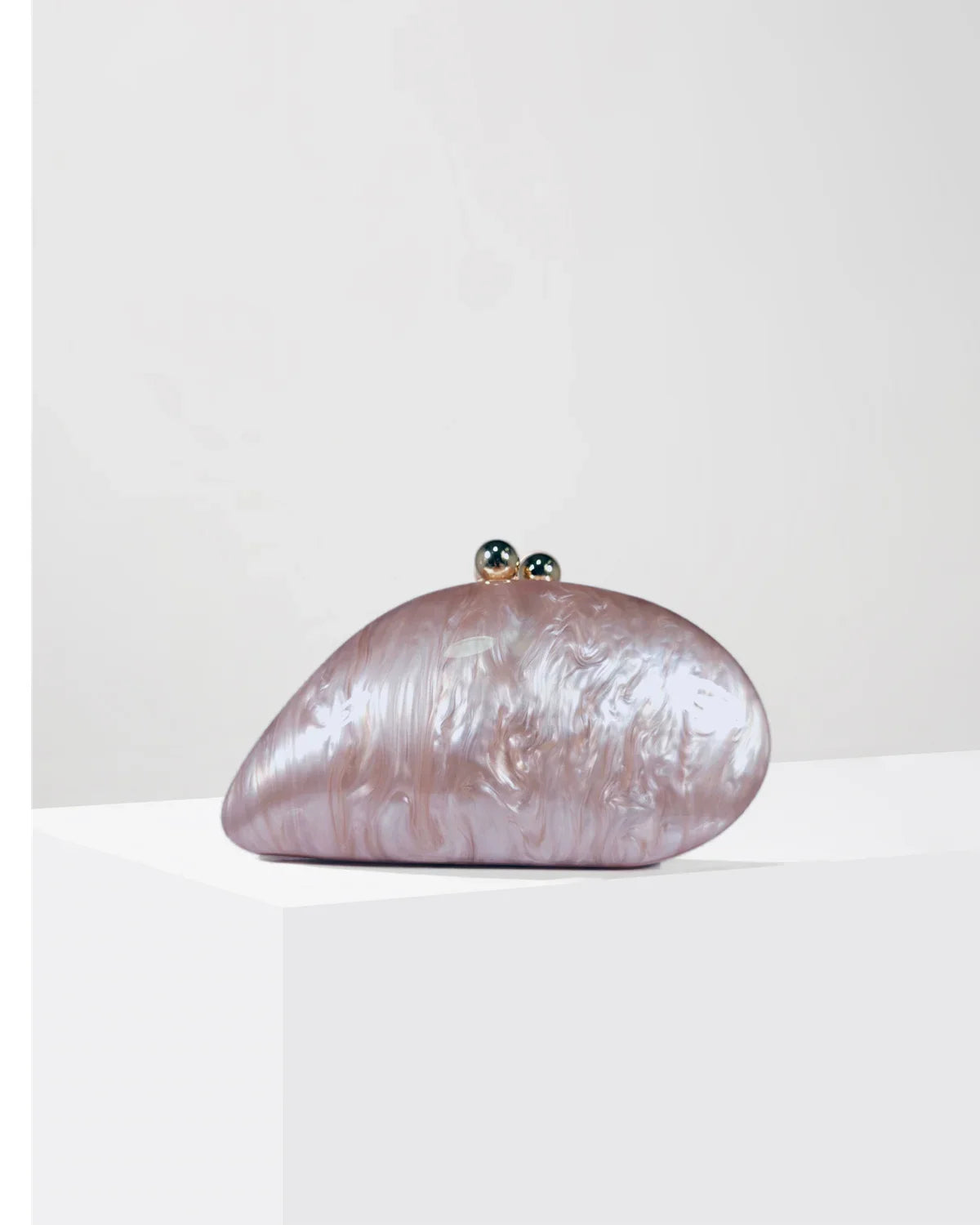 Shell Clutch Bag Acrylic egg clutch bag women wedding evening party cute ivory pearl color purse handbag summer new 2024