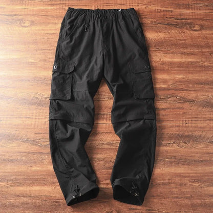Men's Lightweight Cargo Pants Straight Casual Sport Shorts Summer Quick Drying Breathable Outdoor Fishing Hiking Climbing Pants