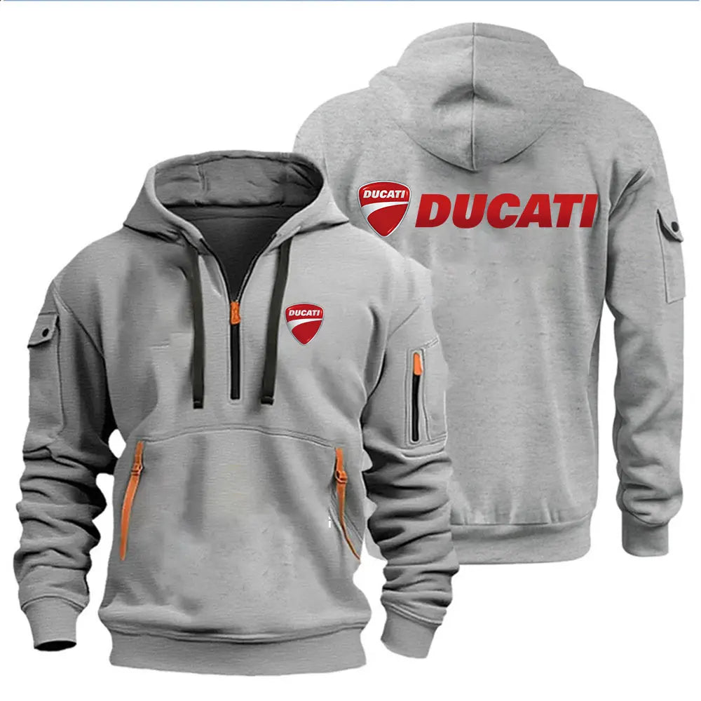 Men's Hooded Sweatshirt Spring Autumn Outdoor Sportswear Fashionable Casual Motorcycle Enthusiasts Clothing 2026