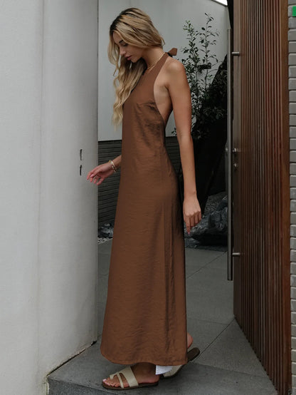 2024 Summer Women Backless Elegant Dress
