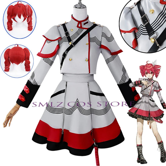 Wholesale Kasane Teto Cosplay Costume Anime Vtuber Cosplay Dress Halloween Party Women Performance Suit for  Kasane Teto Wig