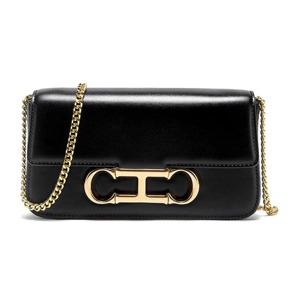 Women's Chain Bag Summer New Black Shoulder Bag Women's Flip Phone Bag