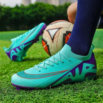 Men Soccer Shoes Unisex Football Boots Non-Slip Grass Outdoor Sports Shoes Breathable Training Sport Ultralight Drop Shipping