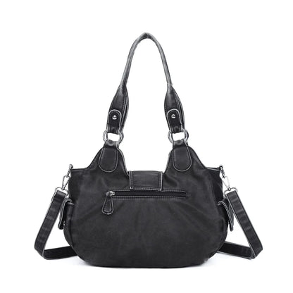 Women Handbag Satchel Top-handle Shoulder Bag PU Dumpling Pack Multi-pockets Shoulder Bags Phone Money Pack