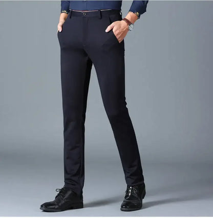 Black Suit Pants for Men Spring and Autumn Stretchy and Non-Ironing Office Trousers Slim Fit Formal Pants for Men Dress Pants