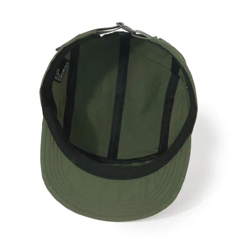 Outdoor Quick-Dry Baseball Cap Women's Korea Short Brim Baseball Hat Men and Women Casual Street Soft Brim Five-Piece Sun Hat