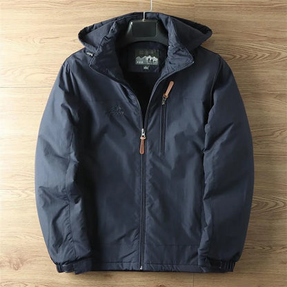 Casual Warm Military Tactical Coat Men Large Size Jacket Autumn Winter Padded Thickened Outdoor Punching Hiking Jacket Men's Top