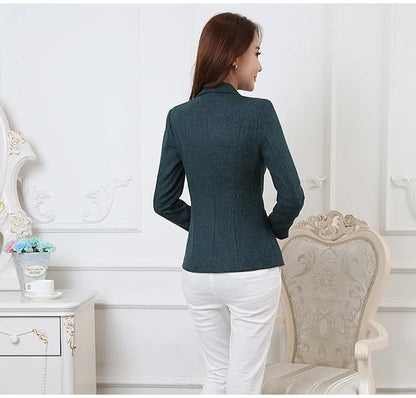 Fashion Women Blazers Jackets Work Office Lady Suit 2025 Slim Single Breasted Business Female Blazer Coats Formal Veste Femme