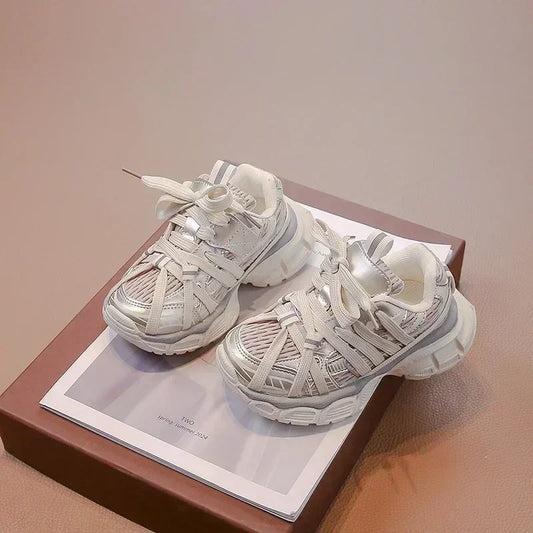 Girl's Sneakers Breathable Versatile Basketball Sneakers for Children Fashion Spring Autumn Kids Causal Boys School Sports Shoes