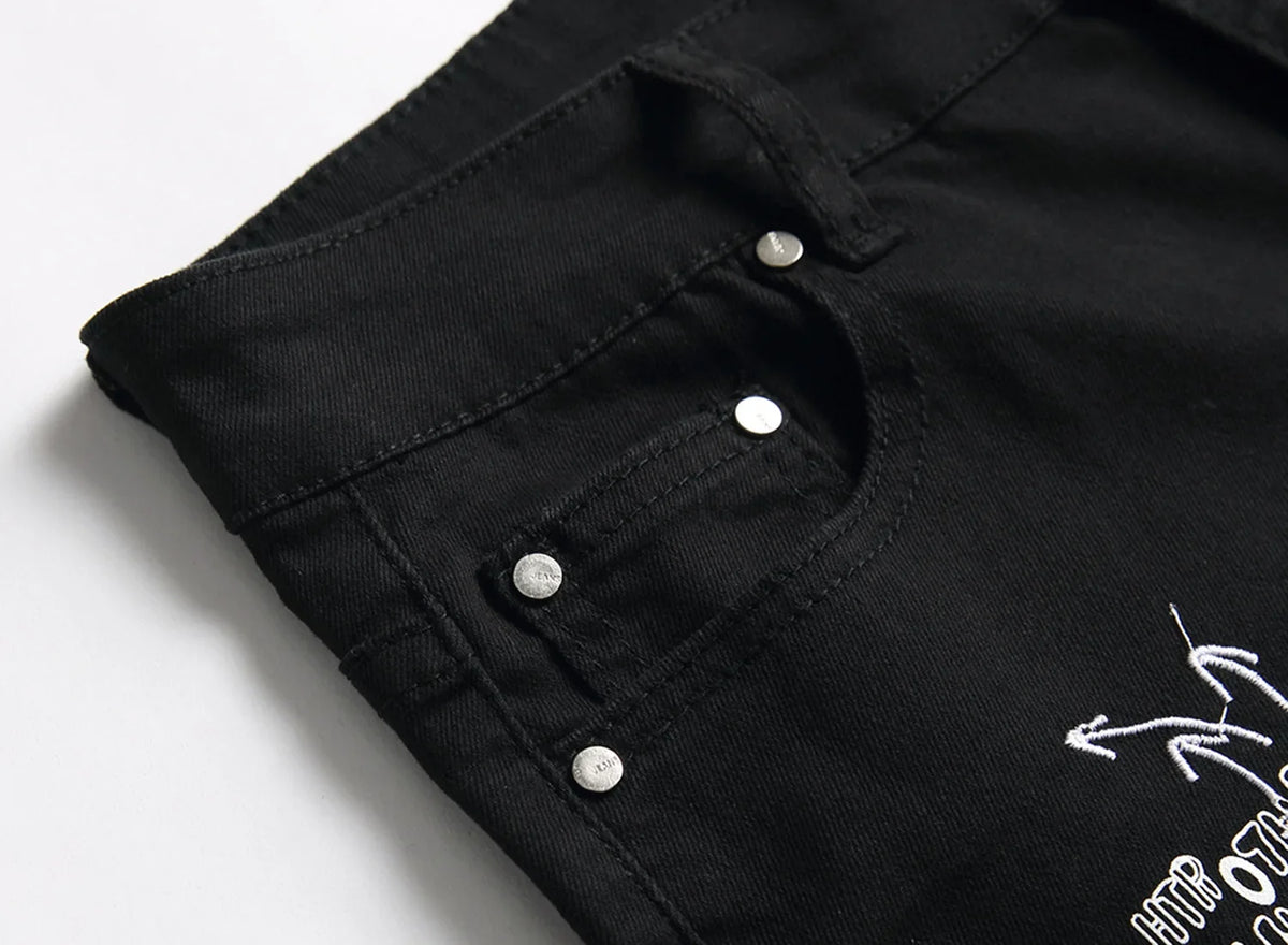 Men Summer White Ripped Denim Shorts Male Holes Short Jeans New Fashion Streetwear Stretch Jeans Shorts Pants Srtaight Fit Jeans