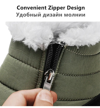 New Fashion Men's Boots Winter Plush Men Snow Boots Warm Fur Ankle Boots Outdoor Non-slip Sneakers Winter Casual  Boots Size 46