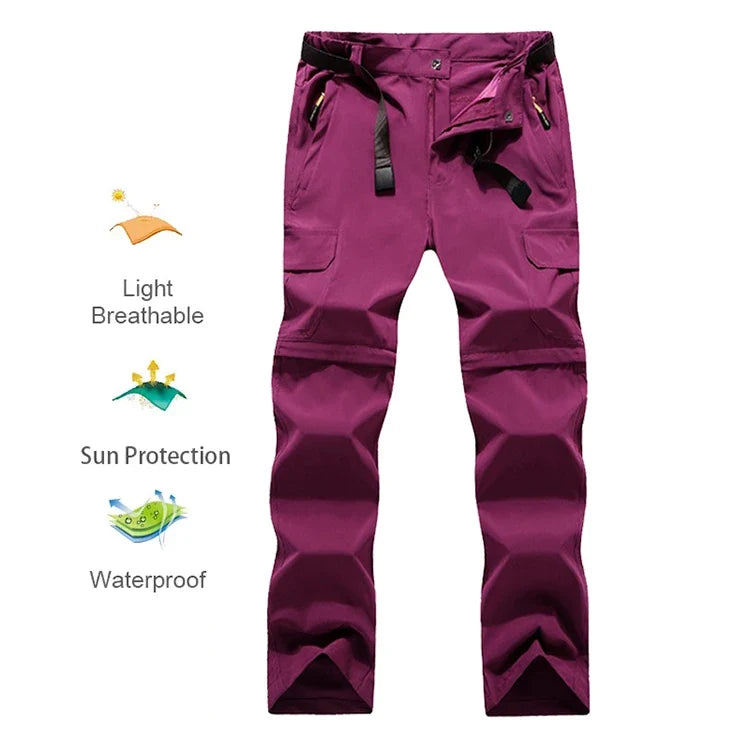 Lover's Hiking Pants Trekking Convertible Lightweight Quick Dry Separable Outdoor Travel Camping Safari Travel Pants
