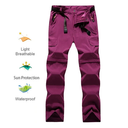 Lover's Hiking Pants Trekking Convertible Lightweight Quick Dry Separable Outdoor Travel Camping Safari Travel Pants
