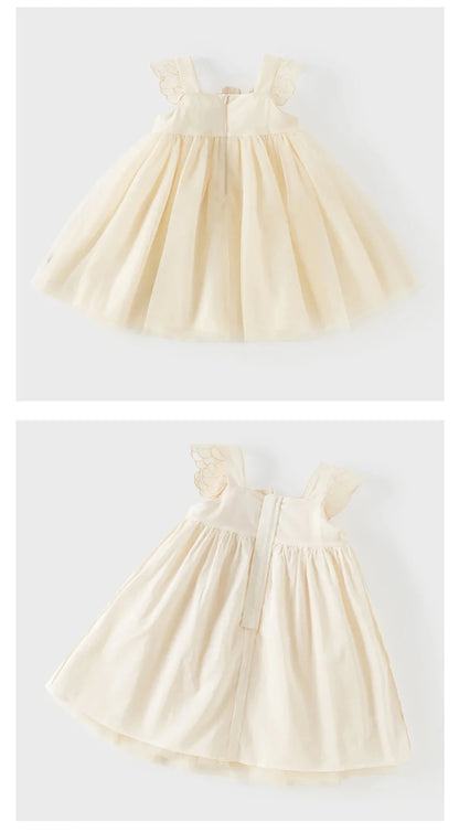 Dave Bella Girls Mesh Party Princess Dress Children Embroidery Sleeveless Ball Gown Dress Sweet Wedding Birthday DB2261852
