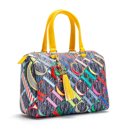 Colorful Print Design Spacious New-Style Women's Tote Bag Unique Prints Fashionable Women's Clutch Bag