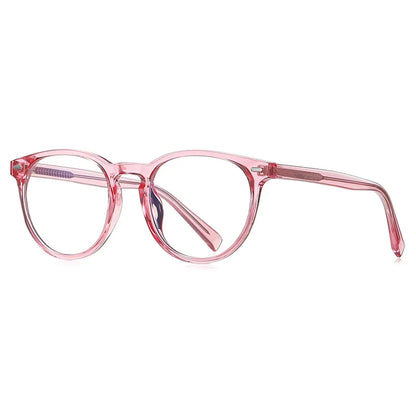 Unisex Retro Round Myopia Prescription Reading Glasses Women Anti Blue Light Blocking Optical Eyeglasses Frame Men PFD2117
