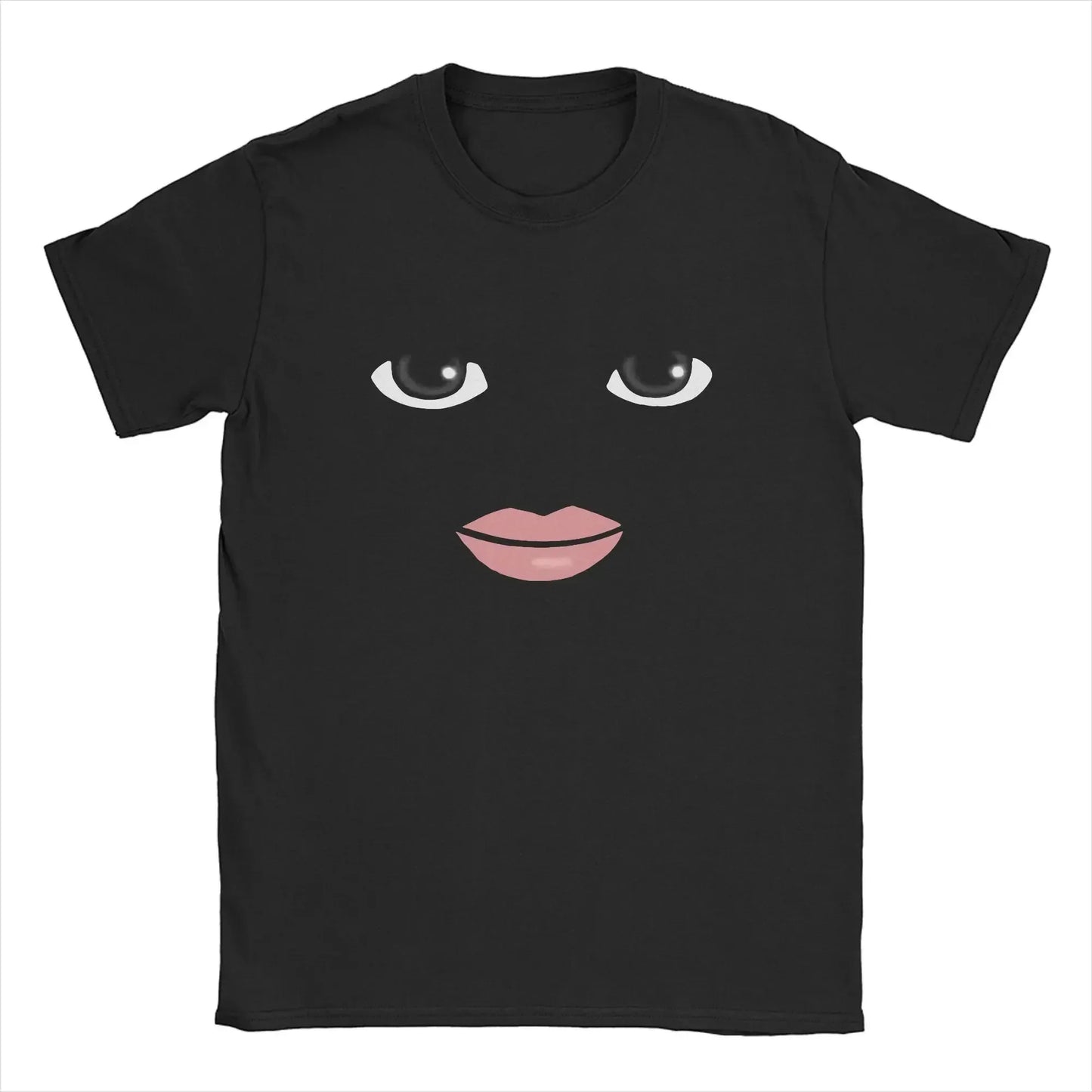 Round Neck Short Sleeve Clothing Summer Novelty Harajuku Streetwear Robot Robloxs Woman Face Game Tshirt Aesthetic Clothes