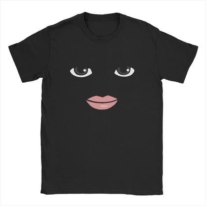Round Neck Short Sleeve Clothing Summer Novelty Harajuku Streetwear Robot Robloxs Woman Face Game Tshirt Aesthetic Clothes