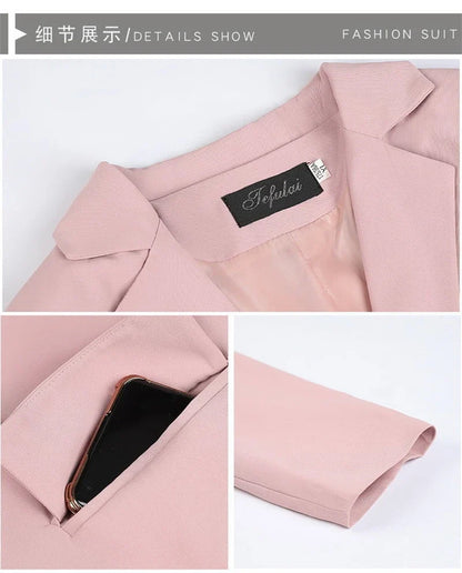 Spring Autumn Office Lady Blazer For Women 2025 Long Sleeve Slim High Quality Blazers Mujer Coats Jacket Winter Clothing Outwear