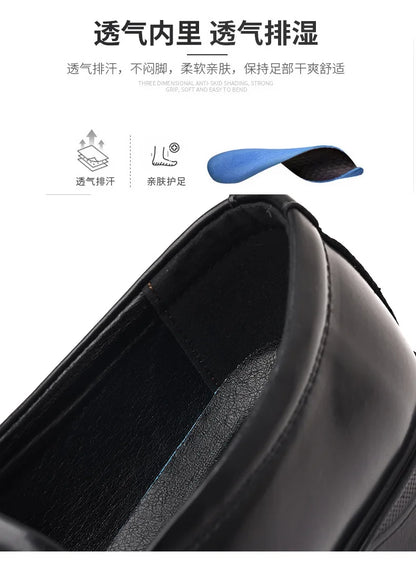 New Designer Soft Leather Shoes for Men Solid Color Fashion Business Casual Shoes Male Spring Autumn New Dress Shoe Man