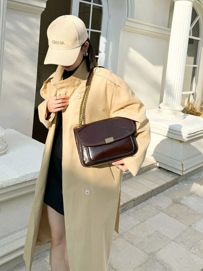 Luxury handbags female crossbody bags Tofu small square shoulder bag women bags new fashion 2025 genuine cowhide leather satchel